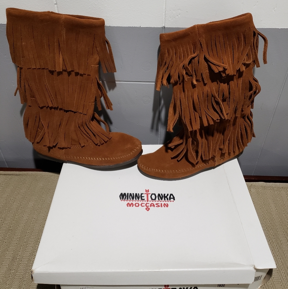 Minnetonka Fringe Boots